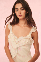 Serima Floral Ruffle Mini Dress